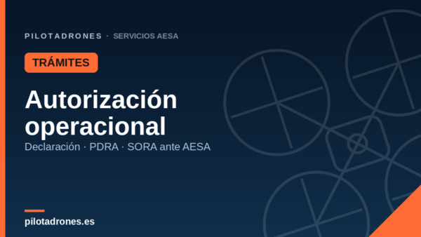 Tramitación de autorización operacional (PDRA / SORA)